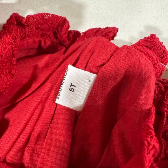 2Bunnies Toddler Girl 5T Red Formal Dress NWT - Picture 4 of 5
